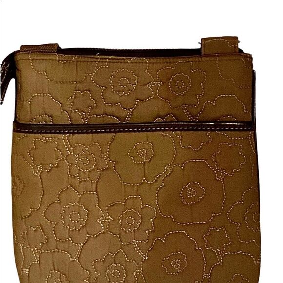 Thirty-one brown quilted tote cross body - Picture 9 of 13